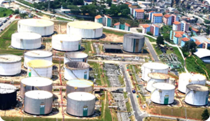 Foto de cima do Terminal Logístico de Barueri